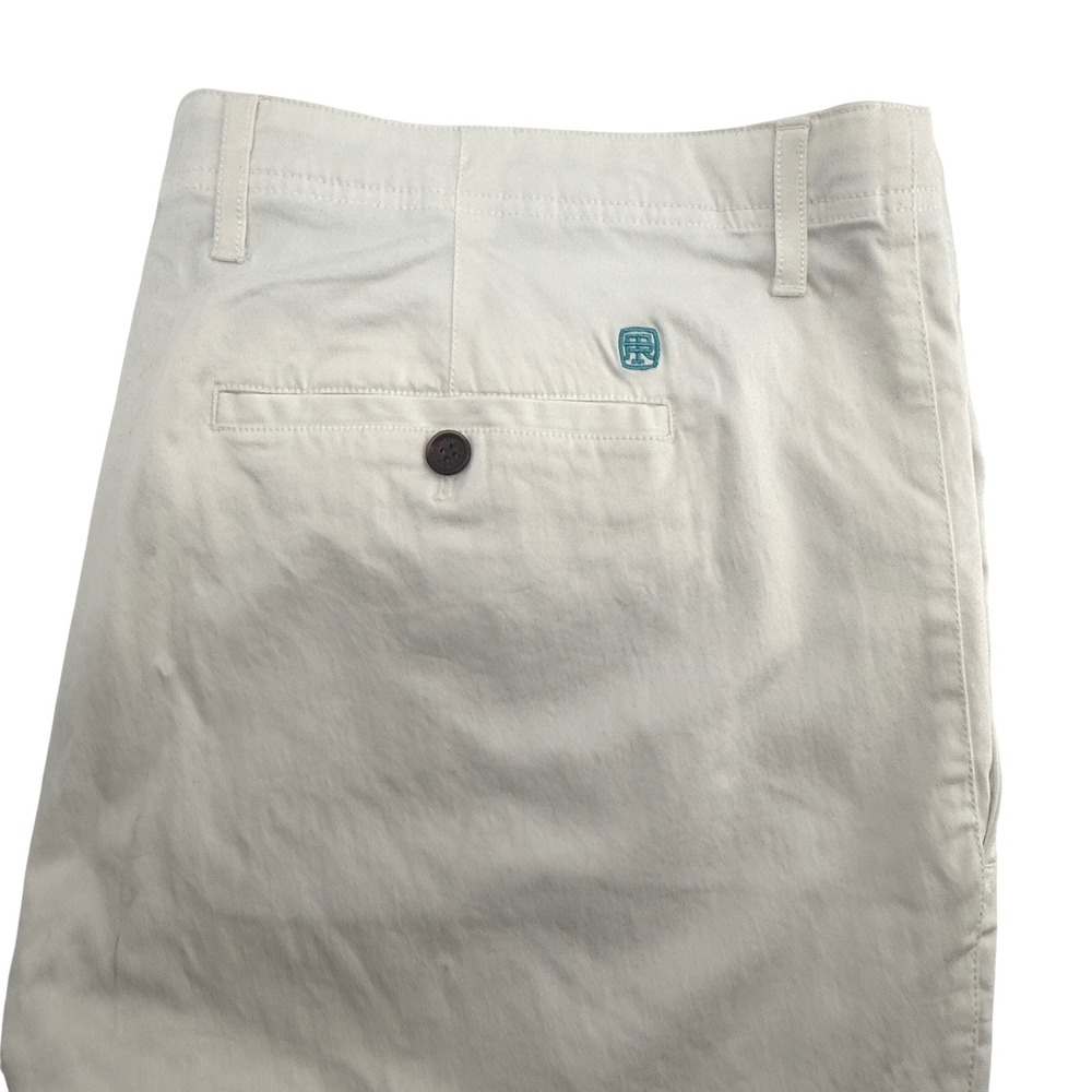 Tori Richard Monte‎ Carlo Chino Pants Mens 42 White Sand Cotton Tencel 1856-MM90